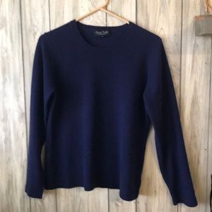 Claudia Nichole blue cashmere sweater.